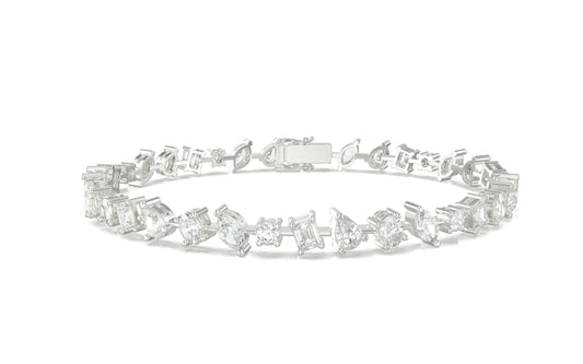 Fancy Fusion Diamond Tennis Bracelet